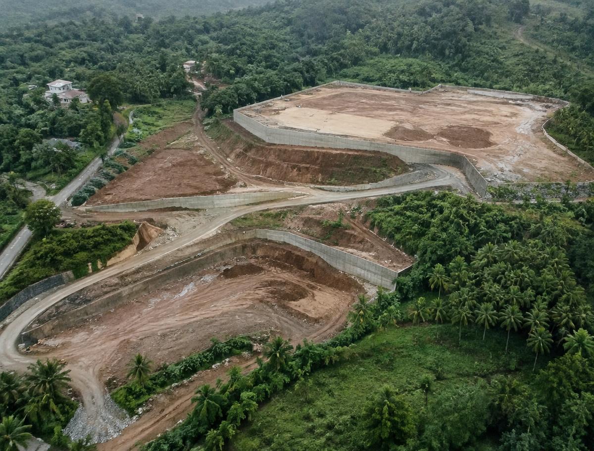 Site preparation — visual concept for land & infrastructure